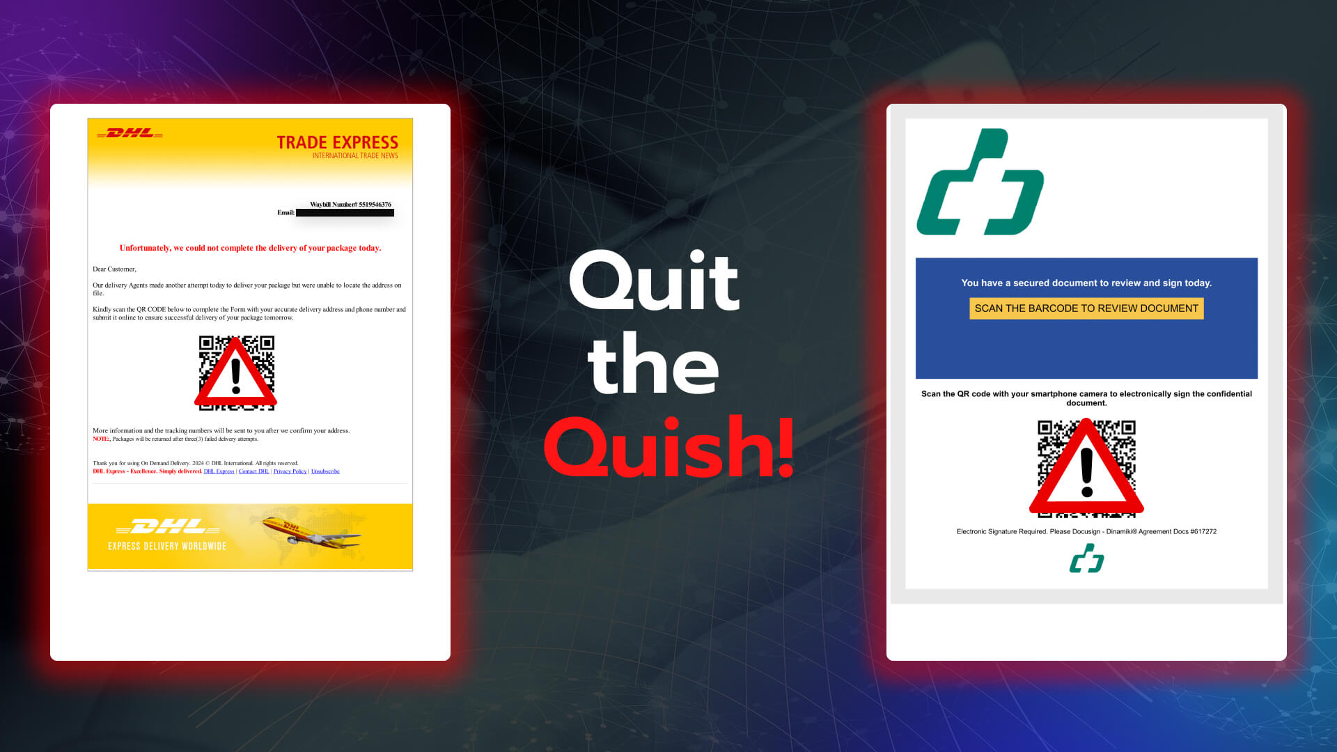 Blocking Quishing Attacks with Contextal Platform