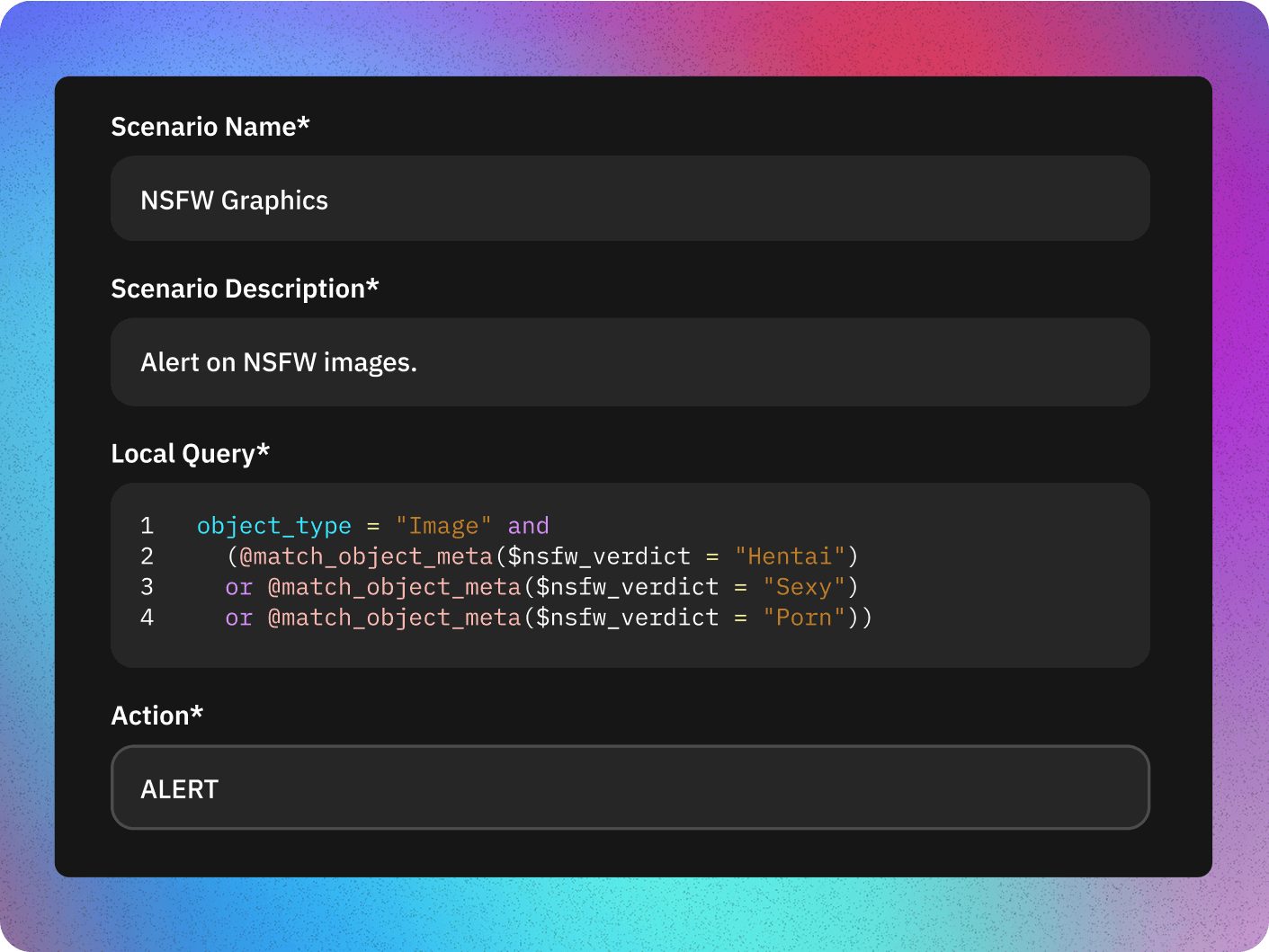 NSFW graphics detection